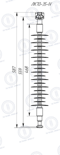 Изолятор ЛК-70/35 