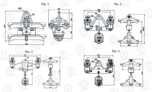 Зажимы поддерживающие глухие типа 3ПГН