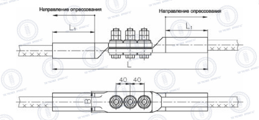 Зажимы соединительные переходные типа ПАС