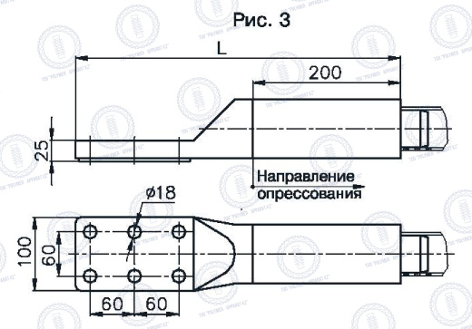 Зажимы аппаратные прессуемые типов А6АП (с 6 отверстиями в контактной лапке)
